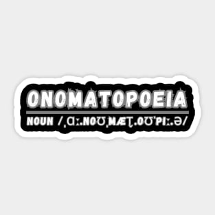 Word Onomatopoeia Sticker